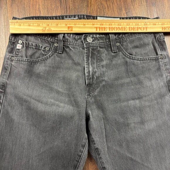 Adriano Goldschmied  The Matchbox Slim Straight Jeans Washed Black Men’s Size 33 - Picture 8 of 12